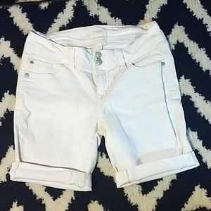 Wallflower white jeans shorts.